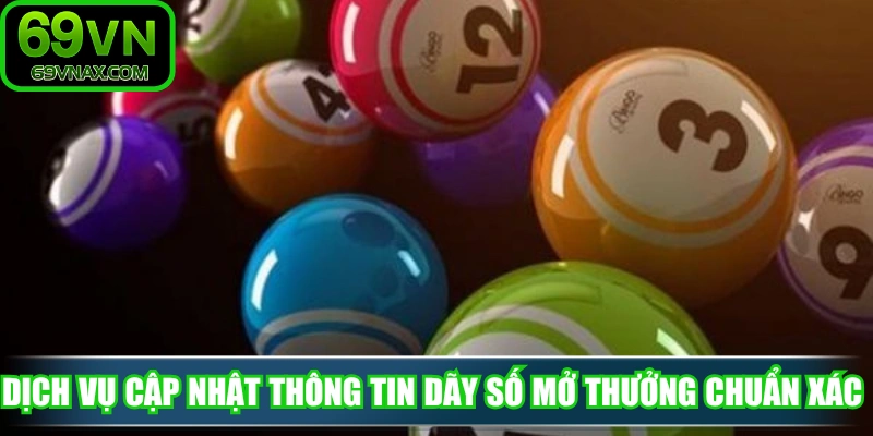 Dịch vụ cập nhật thông tin dãy số mở thưởng chuẩn xác nhất 