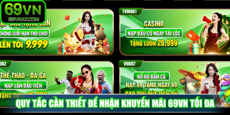 Nắm bắt các quy tắc cần thiết để nhận khuyến mãi 69VN tối đa