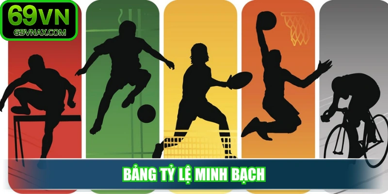 Bảng tỷ lệ minh bạch giúp hội viên tối ưu thể thao 69VN